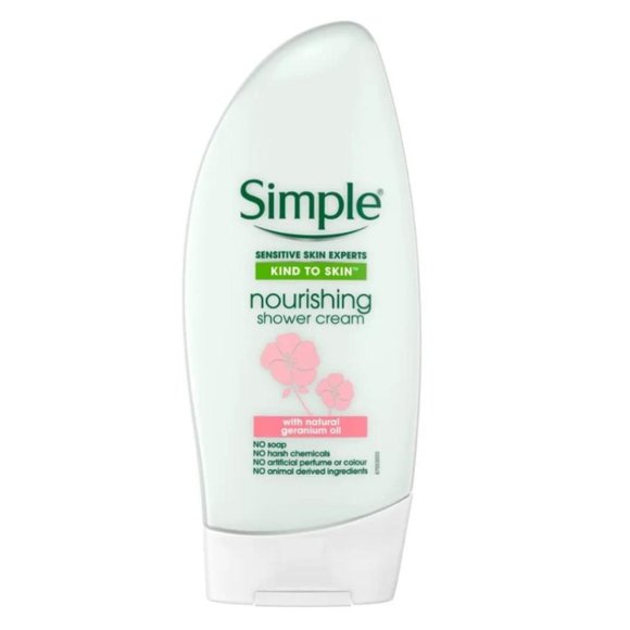 Simple Kind To Skin Nourishing Shower Cream 500ML-Natural Geranium Oil -Set of 3 - Picture 3 of 5